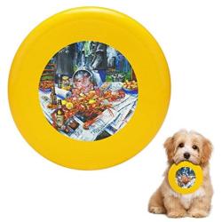 Pet Frisbee Flying Disc Dog Toy - Multifunction The Crawfish Boil Dianne Parks
