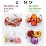 BINO Mesh Reusable Produce Bags - Set of 4 - Mesh Bags Reusable Mesh Produce Bags Kitchen Reusable Grocery Bags Reusable Washable Produce Bags Grocery Reusable Mesh Bags For Vegetables Produce Bag
