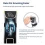 KIKKY Dog Clippers, Dog Grooming Clippers Dog Grooming Kit Electric Hair Clippers Set for Dogs Cats Pets