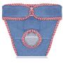 UgyDuky Female Dog Diapers for Small Medium and Large Dogs, Jean Leakproof Doggie Sanitary Panties, The Harassment of Pants and Safety Pants Breathable