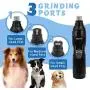 LByzHan Dog Nail Grinder Clipper 2-Speed Rechargeable 900mAh Electric LED Light Pet Nail Trimmers, 3-Size Ports Painless Paws Grooming & Smoothing for Small Medium Large Dogs and Cats LByzHan Dog Nail Grinder Clipper 2-Speed Rechargeable 900mAh Electric LED Light Pet Nail Trimmers, 3-Size Ports Painless Paws Grooming & Smoothing for Small Medium Large Dogs and Cats