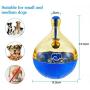 QYCL Cat Feeders Food Ball Pet Interactive Toy Tumbler Egg Smarter Cat Playing Toys Treat Ball Shaking for Dogs Increases,A