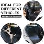 LETTON Dog Car Seat Covers with Mesh Window and Side Flap Durable Scratchproof Waterproof Pet Dog Hammock for Cars/Trucks/SUV Non-Slip Washable Protector for Back Seat