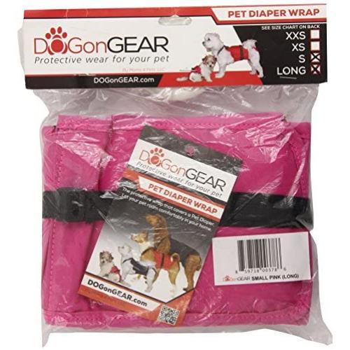 Dog Diaper Wrap SMALL (LONG) PINK
