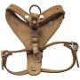 Genuine Leather Dog Harness 14''-17'' Chest Adjustable 1/2'' Straps Small