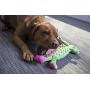 goDog, Dragons, Skinny, Squeaker Dog Toy, Chew Resistant, Durable Plush, Soft, Tough, Reinforced Seams, Green, Large