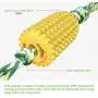 CHZHENG Corn Shape Molar Toys, Bite Resistant Dog Chew Toothbrush Pet Toothbrush Toy with Rope for Small/Medium/Large Dogs CHZHENG Corn Shape Molar Toys, Bite Resistant Dog Chew Toothbrush Pet Toothbrush Toy with Rope for Small/Medium/Large Dogs