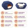 Bow Meow PREMIUM Pet Bed/Cave, Cat Bed and Cave, Small Dog Bed, 2-in-1 foldable, soft, warm, washable pet bed with a pillow.
