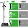 MOICO Dog Pooper Scooper, Extra Large Adjustable Long Handle Pooper Scooper for Large Dogs, Metal Tray, Rake and Spade Poop Scooper Set for Pet Poop Waste Removal