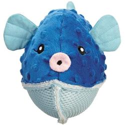 Grriggles Aqua Dudes Ball Shaped Squeak Dog Chew Toy