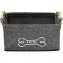 Brabtod Felt pet Toy Box and Dog Toy Box Storage Basket with Wood Handle, Perfect for organizing pet Toys, Blankets, leashes and Food Brabtod Felt pet Toy Box and Dog Toy Box Storage Basket with Wood Handle, Perfect for organizing pet Toys, Blankets, leashes and Food