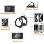 BUDDIHUG Dog Harness No Pull Pet Harness 3M Reflective Adjustable Outdoor Pet Vest for Small Medium Large Dogs