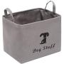 Polyester Dog Toy Basket and Dog Toy Box, Puppy Toy Basket Organizer - Perfect for organizing pet Toys, Blankets, leashes, Towel