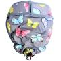 Leak Proof Waterproof Cat Dog Diapers Female Washable Reusable Absorbent Pad Padding Lined for Small Medium Large Pets (XL: Waist 20'' - 24'', Gray Butterflies)