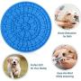 Siensync Dog Lick Mat, Slow Feeder Dog Mat, Dog Peanut Butter Lick Pad for Pet Bathing Shower, Grooming and Dog Training Puzzle Lick Mat Super Suctions to Wall