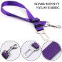 4 Pack Adjustable Pet Dog Cat Seat Belt, YuCool Safety Leads Vehicle Car Harness Seat Tether,Nylon Fabric- Black,Blue, Red, Purple
