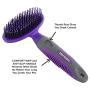 Soft Pet Brush by Hertzko - For Dogs and Cats – for Detangling and Removing Loose Undercoat or Shed Fur for large and small animals – Ideal for Everyday Brushing Long and Short Hair – for Sensitive Skin