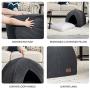 Bedsure Kitten Bed Cave Bed for Cats & Dogs - 15/19 inches Up to 11lbs 2-in-1 Kitty Bed/Cat Hut/Covered Cat Bed Caves with Removable Washable Cushioned Pillow, Indoor Pet Cat Dog Beds for Pets