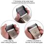 Professional Dog Grooming Clippers, Rechargeable Cordless Dog Clippers for Thick Coats Heavy Duty, Low Noise Dog Grooming Kit with 4 Guide Combs, Animal Clippers Heavy Duty for Dogs Cats Other Pets