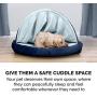 Furhaven Pet - Plush Ergonomic Orthopedic Foam Mattress Dog Bed, Round Snuggery Hooded Dog Bed, and ThermaNAP Self-Warming Quilted Cat Bed Pad for Dogs and Cats - Multiple Styles, Sizes, and Colors
