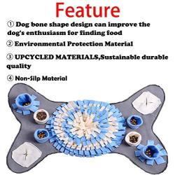 GABraden Snuffle Mat for Small Large Dogs Nosework Feeding Mat Easy to Fill and Machine Washable