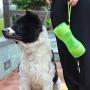 MERRYLIFE Travel Water Bottle Food Container Portable 2 in 1 Water and Food Dispenser Leak Proof Cats Small Pets Feeding Supplier for Outdoor Walking Hiking Travelling Trips (Green))