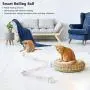 Interactive Cat Toys Ball with LED Light,360 Degree Self Rotating Ball,USB Rechargeable Cat Ball Toy,Stimulate Hunting Instinct Kitten Funny Chaser Roller Pet Toy (White) Interactive Cat Toys Ball with LED Light,360 Degree Self Rotating Ball,USB Rechargeable Cat Ball Toy,Stimulate Hunting Instinct Kitten Funny Chaser Roller Pet Toy (White)