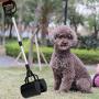 Mr. Peanuts 32'' Tall Profile Pooper Scooper, Heavy Duty Aluminum Frame & ABS Plastic Bin, Durable Double Spring Clamp, Lightweight Design, Simple One Step Assembly
