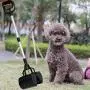 Mr. Peanuts 32'' Tall Profile Pooper Scooper, Heavy Duty Aluminum Frame & ABS Plastic Bin, Durable Double Spring Clamp, Lightweight Design, Simple One Step Assembly