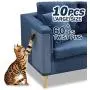 Pet Couch Protector, 10PACK Clear Pet Cat Dog Claw Guards Self-Adhesive Pads, Discreet Cat Scratch Furniture Protector Pad Deterrent,Cover to Protect The Upholstery, Door, Walls,Mattress,Car Seat Pet Couch Protector, 10PACK Clear Pet Cat Dog Claw Guards Self-Adhesive Pads, Discreet Cat Scratch Furniture Protector Pad Deterrent,Cover to Protect The Upholstery, Door, Walls,Mattress,Car Seat