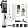 Dog Clippers Cat Shaver, Professional Hair Grooming Clippers Detachable Blades Cordless Rechargeable with Guards, Combs for Dog Cat Small Animal, Quiet Animal Horse Clippers (Gold) Dog Clippers Cat Shaver, Professional Hair Grooming Clippers Detachable Blades Cordless Rechargeable with Guards, Combs for Dog Cat Small Animal, Quiet Animal Horse Clippers (Gold)