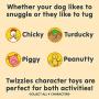 Emerald Pet - Dog Toys for Small Dogs, Stuffed Dog Toy, Interactive Crinkle Paper, Durable Chew Toy, Tough Liner, Double Stitched for Added Strength