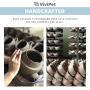 ViviPet Premium Elevated Dog Feeder, Single Raised Cat Bowl Ceramic Bowl, Perfect for Small to Medium Sized Cats.