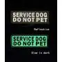 jujupups Glow in Dark and Reflective Dog Patches, Service Dog ,in Training, do not Pet, Tags for Hook and Loop Patches Vests and Harnesses (Service Dog DO NOT PET, 6X2 inch) jujupups Glow in Dark and Reflective Dog Patches, Service Dog ,in Training, do not Pet, Tags for Hook and Loop Patches Vests and Harnesses (Service Dog DO NOT PET, 6X2 inch)