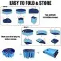 penban PVC Foldable Pet Swimming Pool, Collapsible Dog Pet Pool Bathing Tub Kiddies Pool for Dogs Cats and Kids penban PVC Foldable Pet Swimming Pool, Collapsible Dog Pet Pool Bathing Tub Kiddies Pool for Dogs Cats and Kids