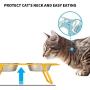 E-ROOM TREND Elevated Cat Bowls,Cute Metal Raised Pet Bowl for Cat and Small Dog Come with 2 Stainless Steel Cat Feeder Bowls Set for Food and Water with Anti Slip Feet
