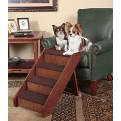 PetSafe CozyUp Folding Wood Pet Stairs for Dogs and Cats - for Small, Medium, Large and X-Large Pets