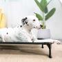 Veehoo Elevated Dog Bed, Portable Raised Pet Cot, Sturdy & Breathable Mat, Durable Textilene Mesh Fabric, No-Slip Feet, Indoor or Outdoor Use