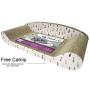 Feline Be Mine Cat Scratcher Cardboard Bed Scratching Pad Sofa Couch Corrugated Cardboard Kitten Lounge with Catnip