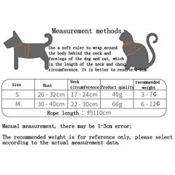 XRQ Dog Leash Vest,Escape Free Easy Fit Step-in Small Dog Harness - Perfect on The Go - No Pull Harness for Small Dogs Or Cat