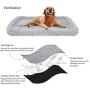 amorus Dog Bed Mat, Soft Plush Dog Crate Mat, Washable Warming Rectangle Dog Bed Pad for Medium Large Dogs (36x23inch)