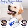 Dog Toothbrush Toy for Teeth Cleaning, Dog Chew Toy for Dental Care, Interactive Dog Toys to Relieve Stress, Toothbrush Squeaky Toys for Dogs
