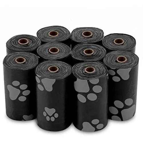 Best Pet Supplies Dog Poop Bags for Waste Refuse Cleanup, Doggy Roll Replacements for Outdoor Puppy Walking and Travel, Leak Proof and Tear Resistant, Thick Plastic - Black, 150 Bags Best Pet Supplies Dog Poop Bags for Waste Refuse Cleanup, Doggy Roll Replacements for Outdoor Puppy Walking and Travel, Leak Proof and Tear Resistant, Thick Plastic - Black, 150 Bags