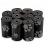 Best Pet Supplies Dog Poop Bags for Waste Refuse Cleanup, Doggy Roll Replacements for Outdoor Puppy Walking and Travel, Leak Proof and Tear Resistant, Thick Plastic - Black, 150 Bags