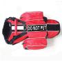 haoyueer DO NOT PET Patches Reflective Backpack Dog Harness Vest Removable Saddle Bags with Label Patches