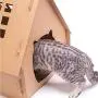 hdee Pet Cat Furniture, Corrugated Foldable Pet House Tower Condo Apartment, with Cat Scratcher Cardboard, Pet Club for Cats & Kittens, Available in Multiple Styles hdee Pet Cat Furniture, Corrugated Foldable Pet House Tower Condo Apartment, with Cat Scratcher Cardboard, Pet Club for Cats & Kittens, Available in Multiple Styles