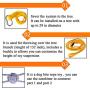 Retractable Interactive Dog Toy for Pitbull & Medium or Large Dogs Puppies, Outdoor Hanging Bungee Exercise Rope Pull & Tug of War Game, Pole Dog Rope Chew Toys