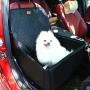 Pettom Pet Bucket Seat Cover Booster Seat 2 in 1 Deluxe Dog& Cat Front Seat Cover for Cars Non- Slip Backing Waterproof (Black)