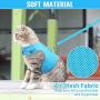 PUPTECK Checkered Frills Soft Mesh Dog Vest Harness Puppy Padded Pet Harnesses for Cat Small Dogs