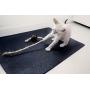 Feline Yogi Cat Yoga Mat with Cat Toy. Cat Scratcher, Bed, Activity Play Mat with Catnip Toy.
